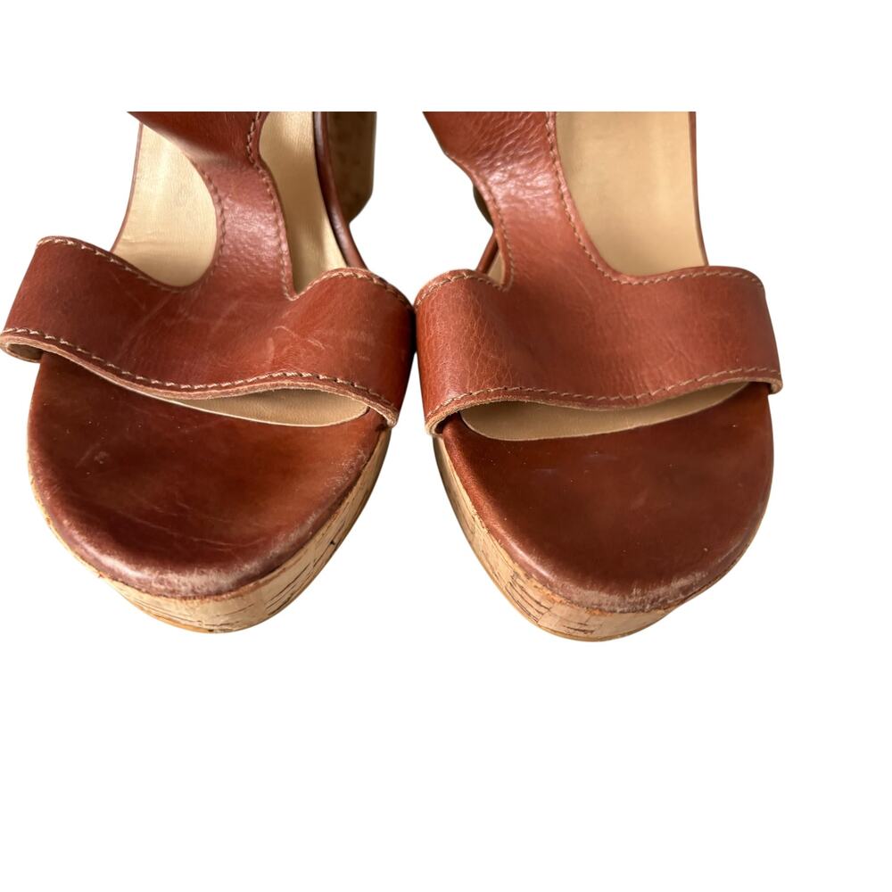 Stuart Weitzman Wedge Sandals Heels Size 7.5 M - Picture 11 of 15